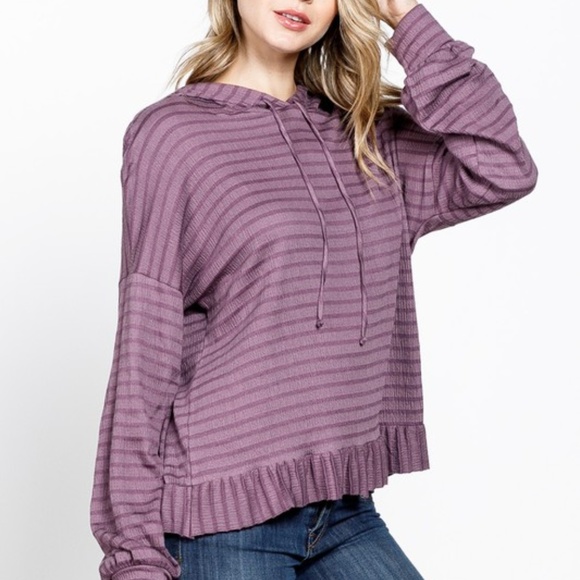 NWT Plum Lightweight Hoodie - Picture 2 of 4